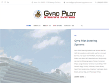 Tablet Screenshot of gyropilotsteeringsystems.com